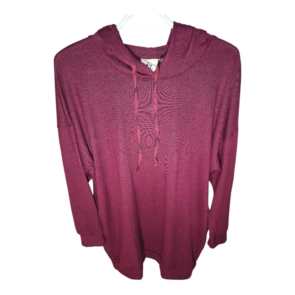 NWT - Kozii - Maroon Hoodie Dress - Picture 3 of 6